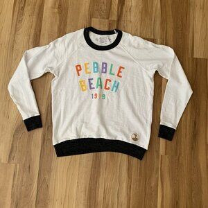 Pebble Beach Joan Sweatshirt Retro Crew Neck Women’s XS Logo NWT